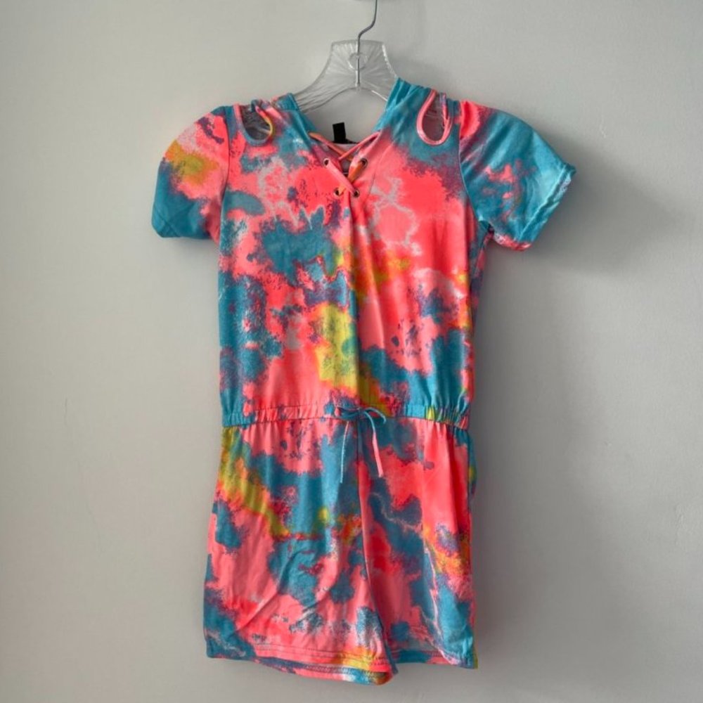 Girls Tie Dye Jumpsuit